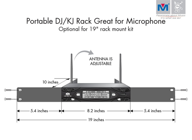 Picture of (M) Better Music Builder VM-93 G5 Dual UHF Rechargeable karaoke Microphone System