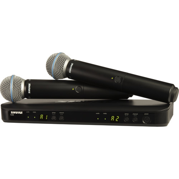 Picture of Shure BLX288/Beta58 Dual Channel Wireless Handheld Microphone System