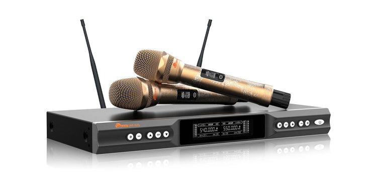 Picture of IDOLmain UHF-X2D Golden Dragons Engraved with Dependable Performance and Professional Graded Wireless Microphones NEW 2022