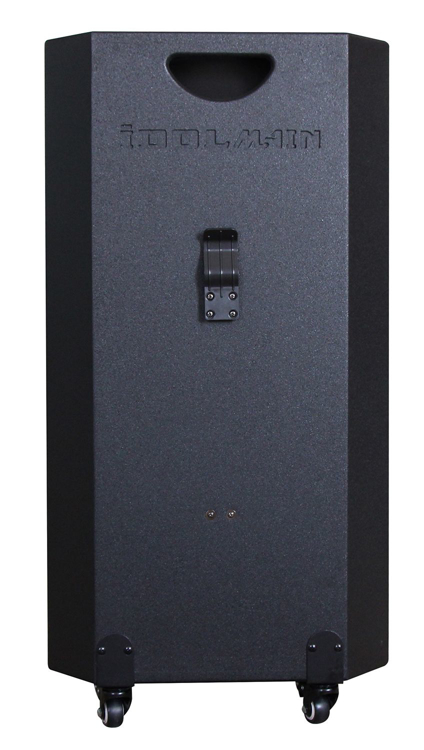 Picture of IDOLmain IPS-DJ08 Compact Wireless Portable Rechargeable Party Bluetooth 15" Deep Bass Karaoke Speaker with Wireless Microphones, Reverb Sound Effect, Multi-Effect LED DJ light NEW 2022