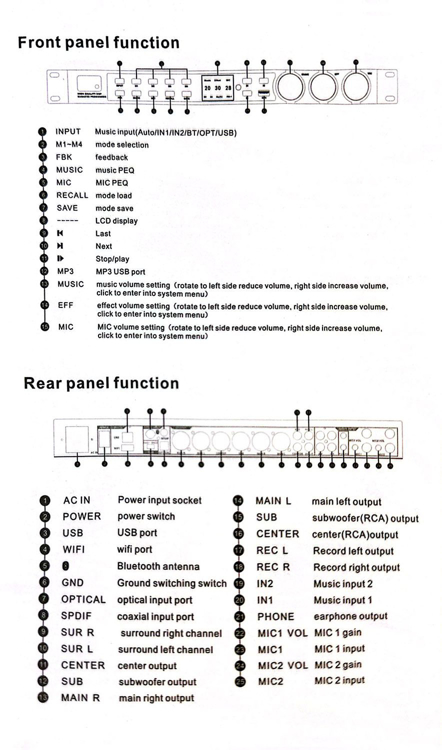 Picture of IDOlpro DSP-A20 Digital Signal Processor Multi Functions Karaoke Processor Mixer New Model 2024